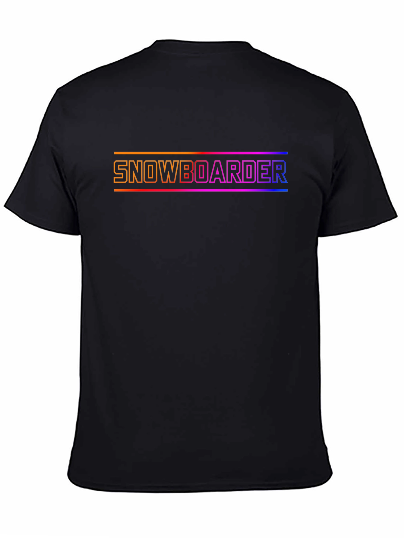 Snowboarder Graphic Tee - Cool Gradient Design