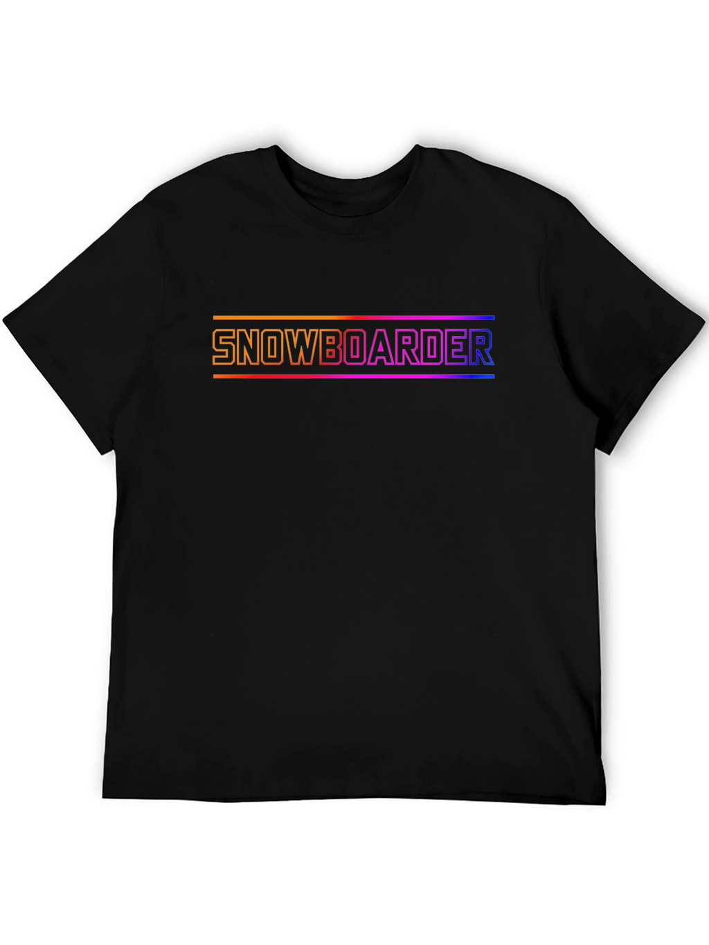 Snowboarder Graphic Tee - Cool Gradient Design