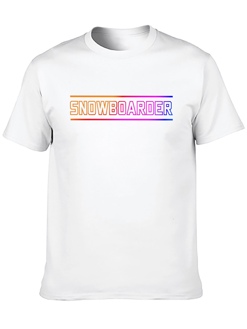 Snowboarder Graphic Tee - Cool Gradient Design