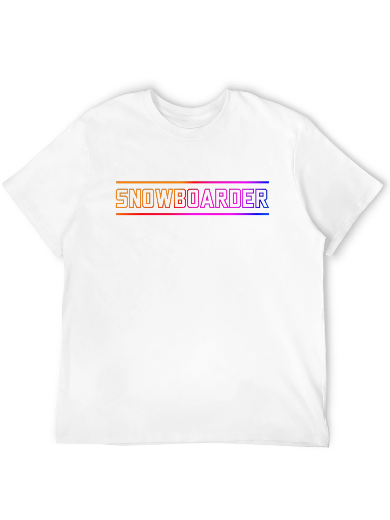 Snowboarder Graphic Tee - Cool Gradient Design