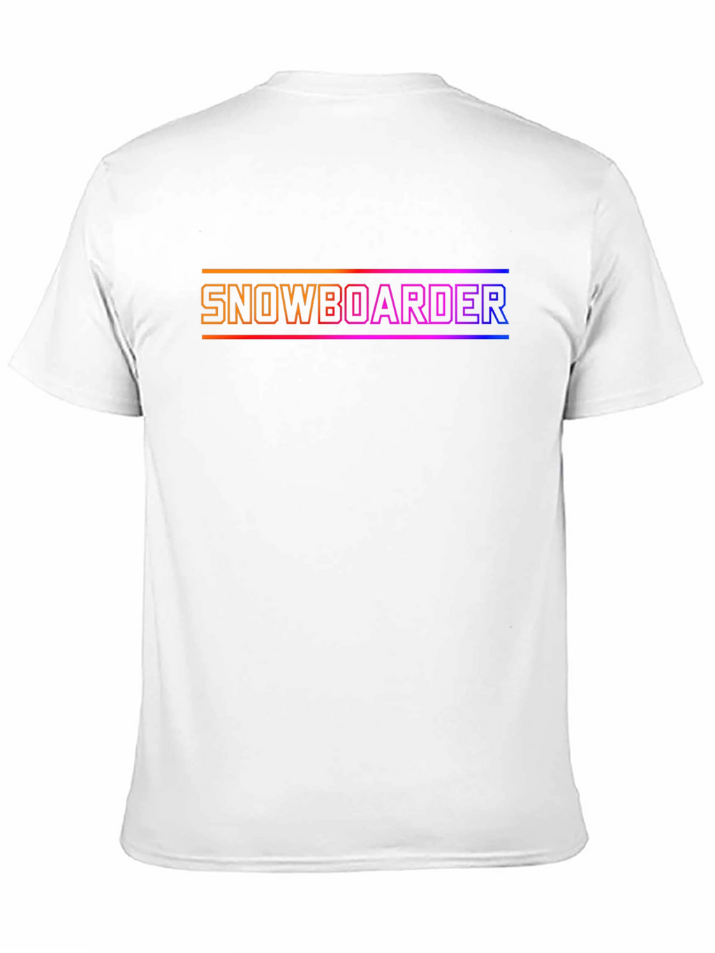 Snowboarder Graphic Tee - Cool Gradient Design