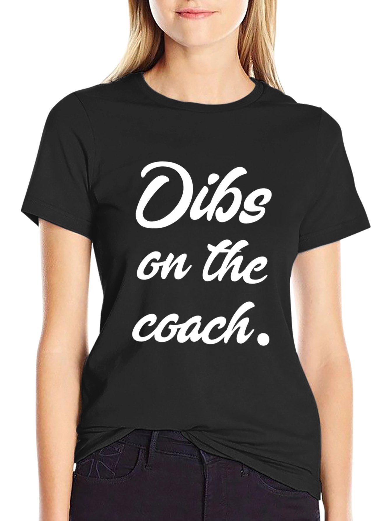 Dibs on the Coach - Novelty Graphic T-Shirt