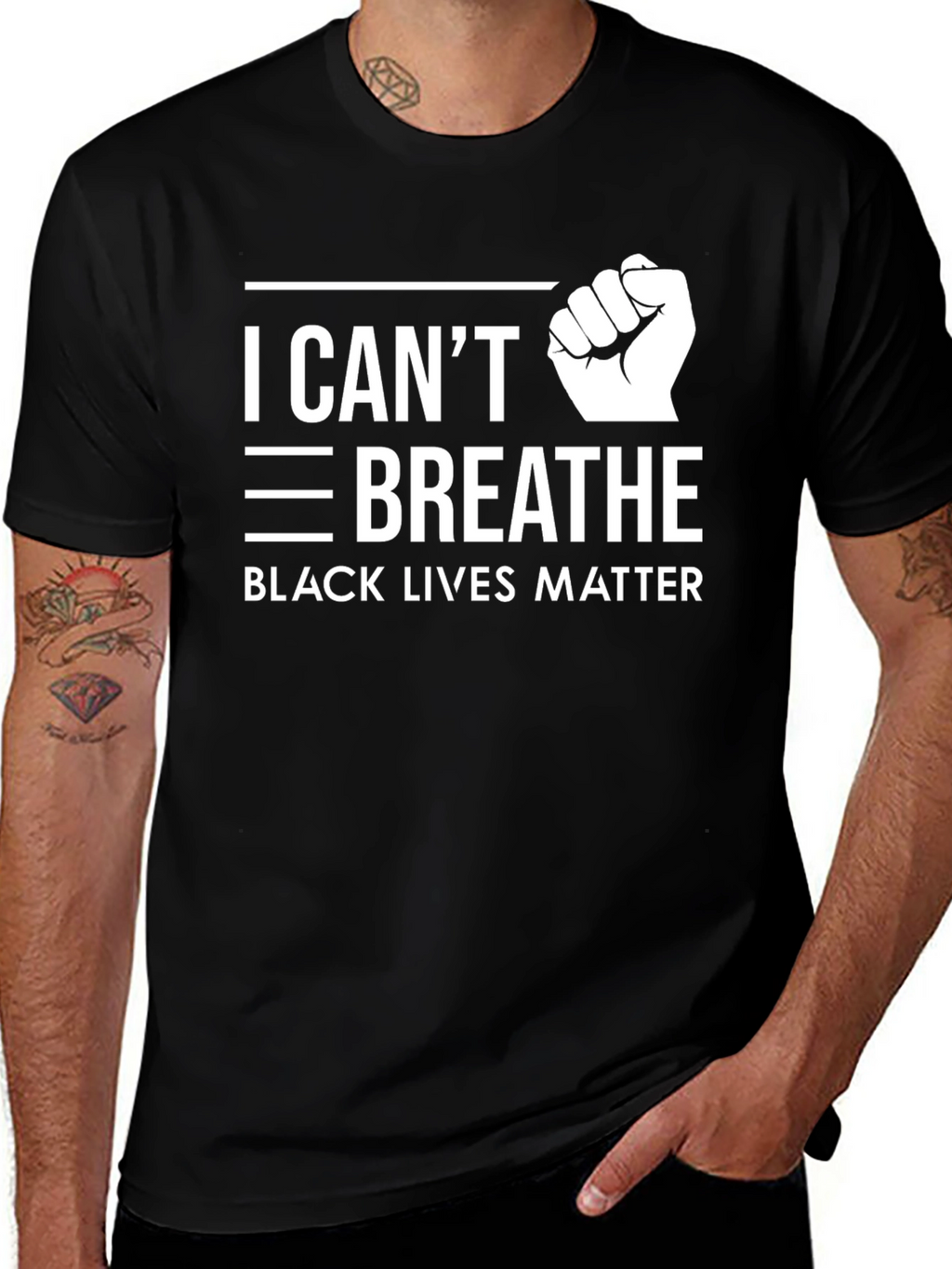 I Cant Breathe BLM Graphic Tee