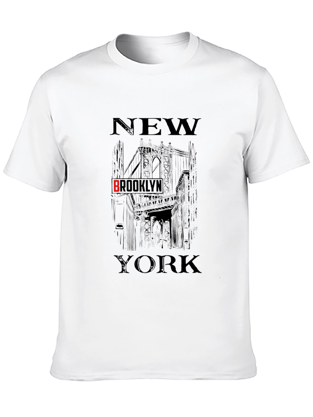 New York Brooklyn Black Graphic T-Shirt