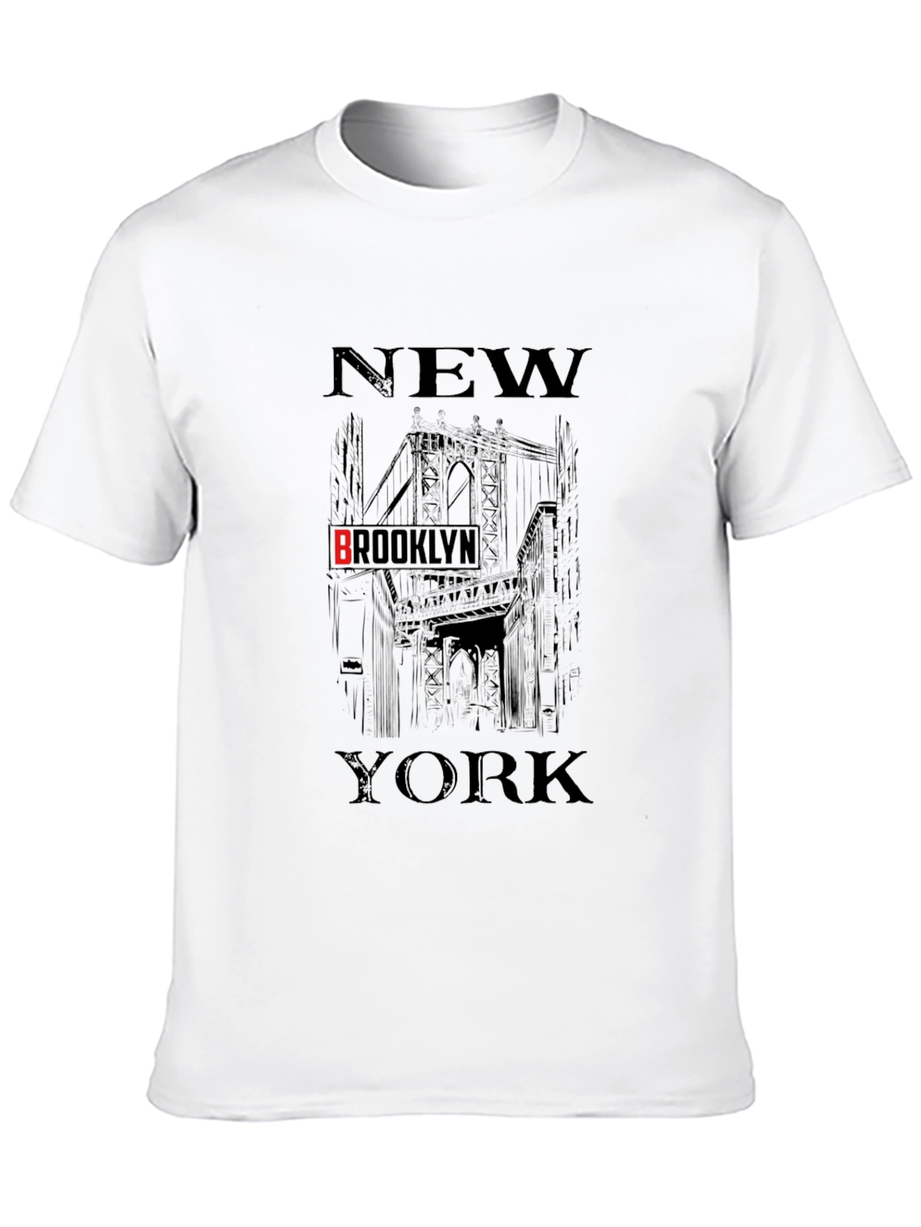 New York Brooklyn Black Graphic T-Shirt