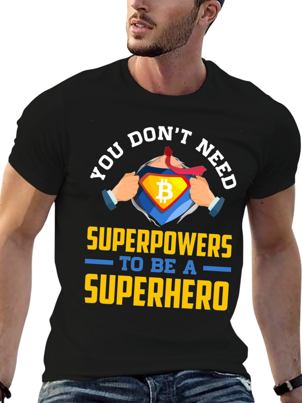 Bitcoin Superhero T-Shirt: Unleash Your Inner Power!