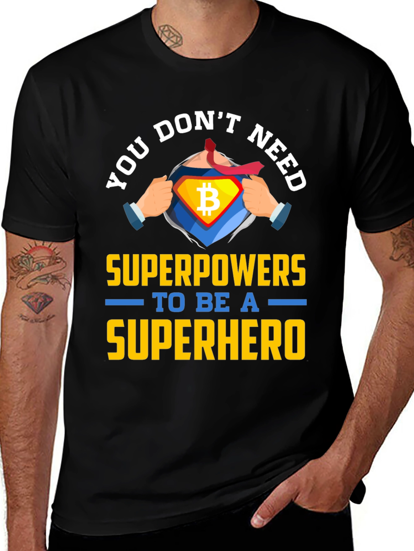 Bitcoin Superhero T-Shirt: Unleash Your Inner Power!