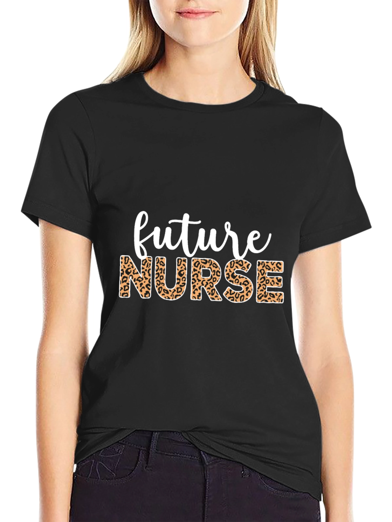 Future Nurse Leopard Print T-Shirt