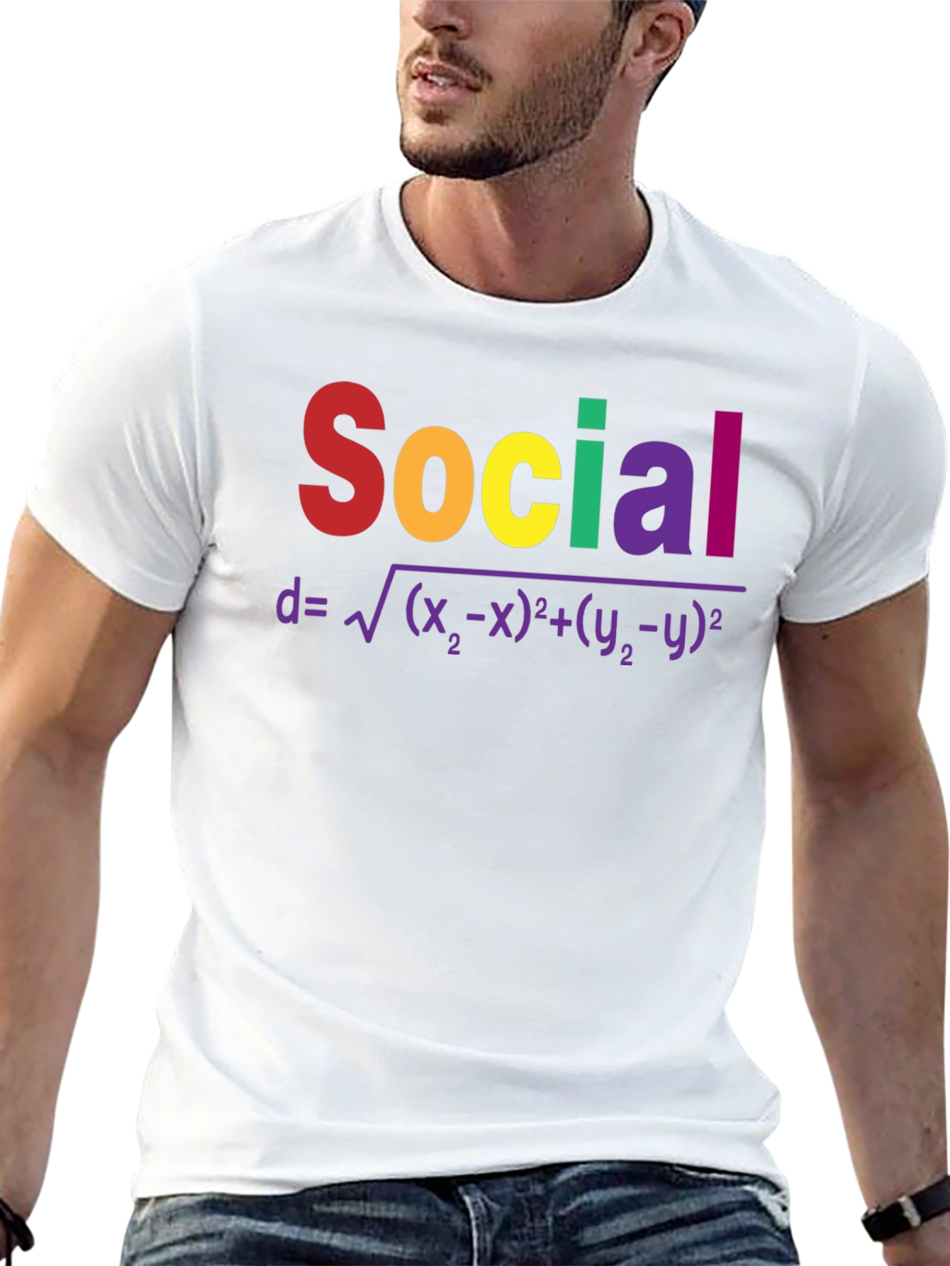 Social Distance T-Shirt Math Formula Tee