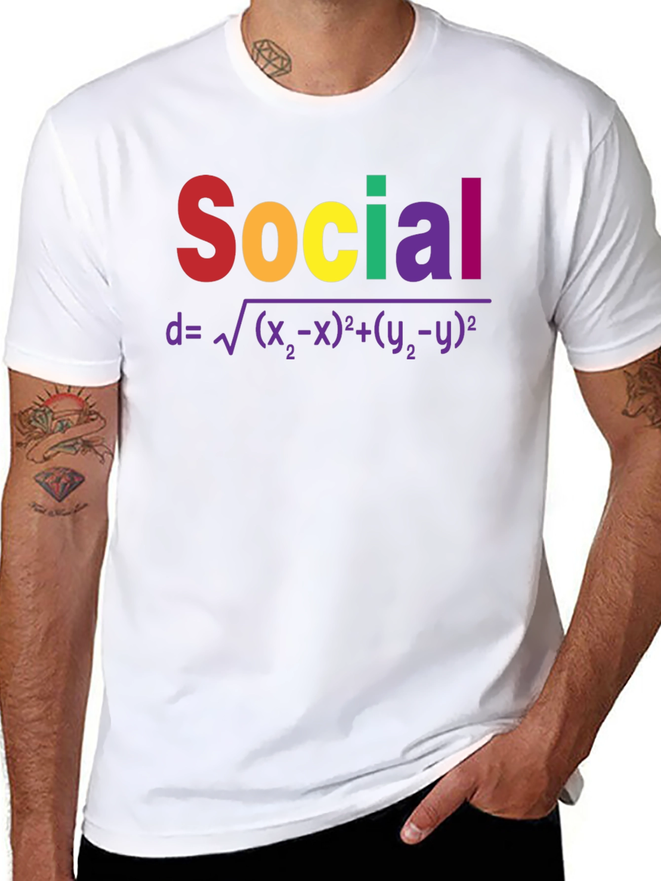 Social Distance T-Shirt Math Formula Tee