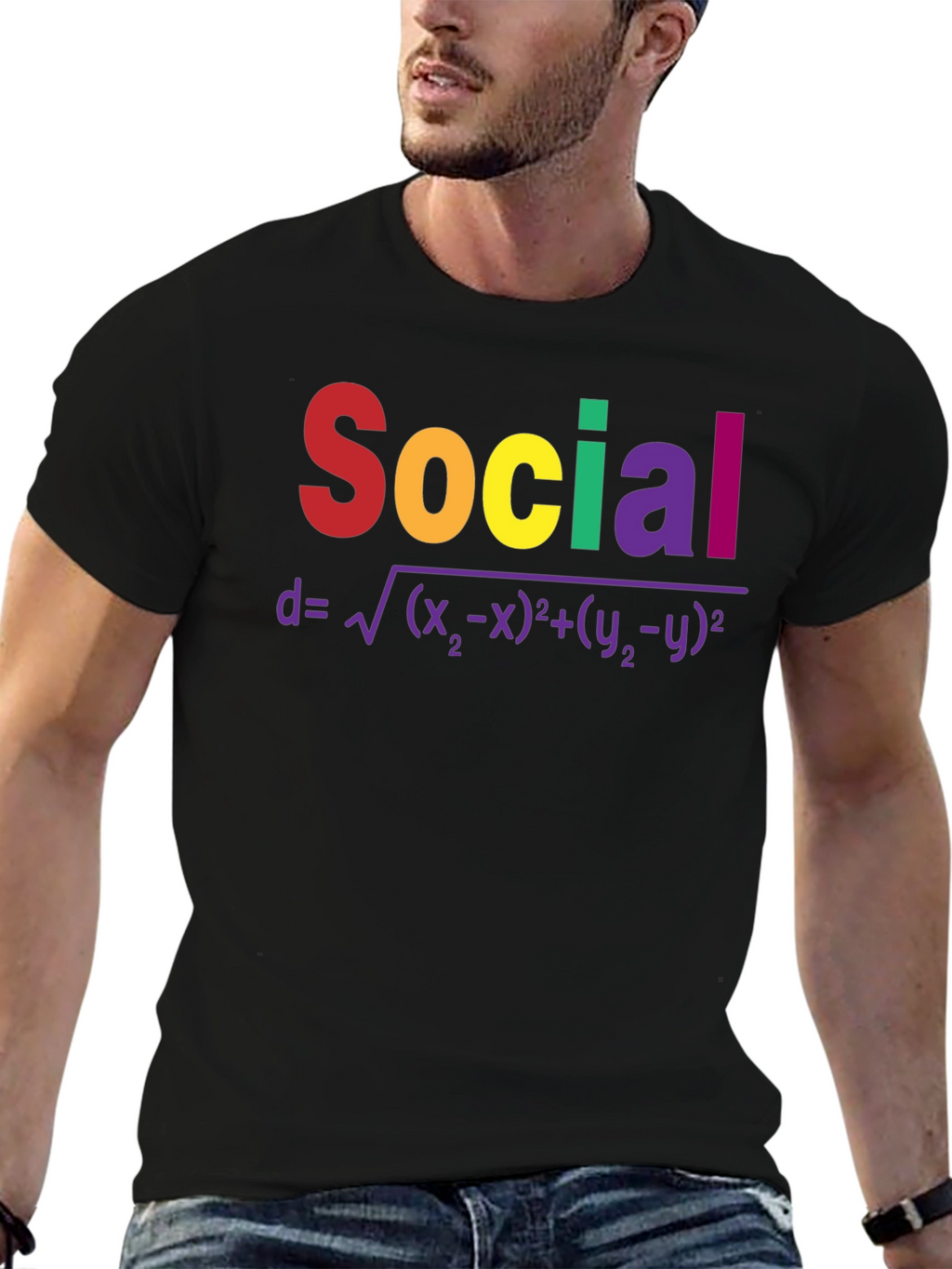 Social Distance T-Shirt Math Formula Tee