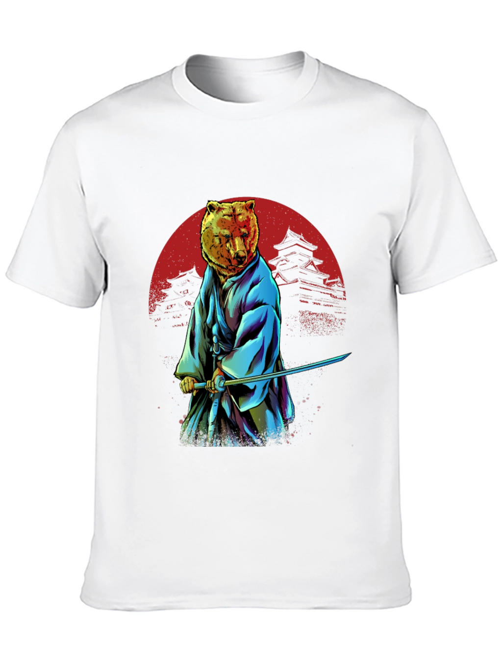 Samurai Bear T-Shirt - Unique Graphic Tee