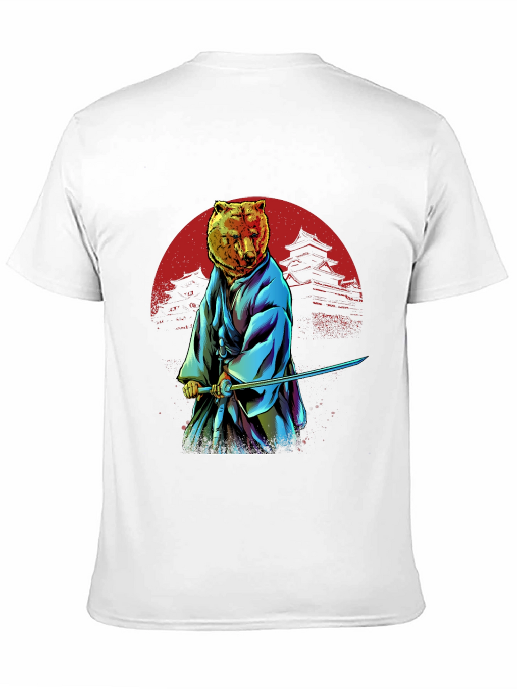 Samurai Bear T-Shirt - Unique Graphic Tee