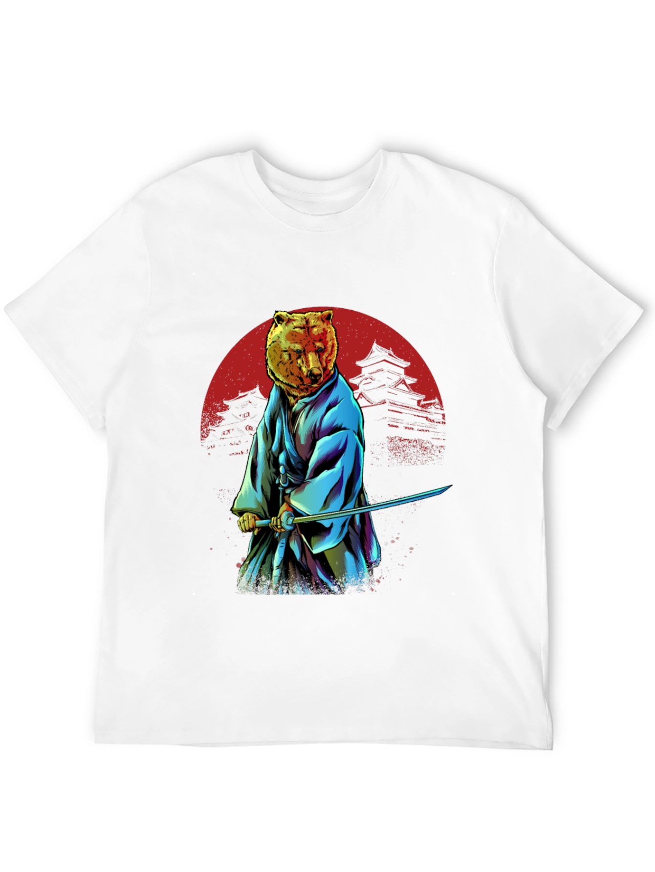 Samurai Bear T-Shirt - Unique Graphic Tee