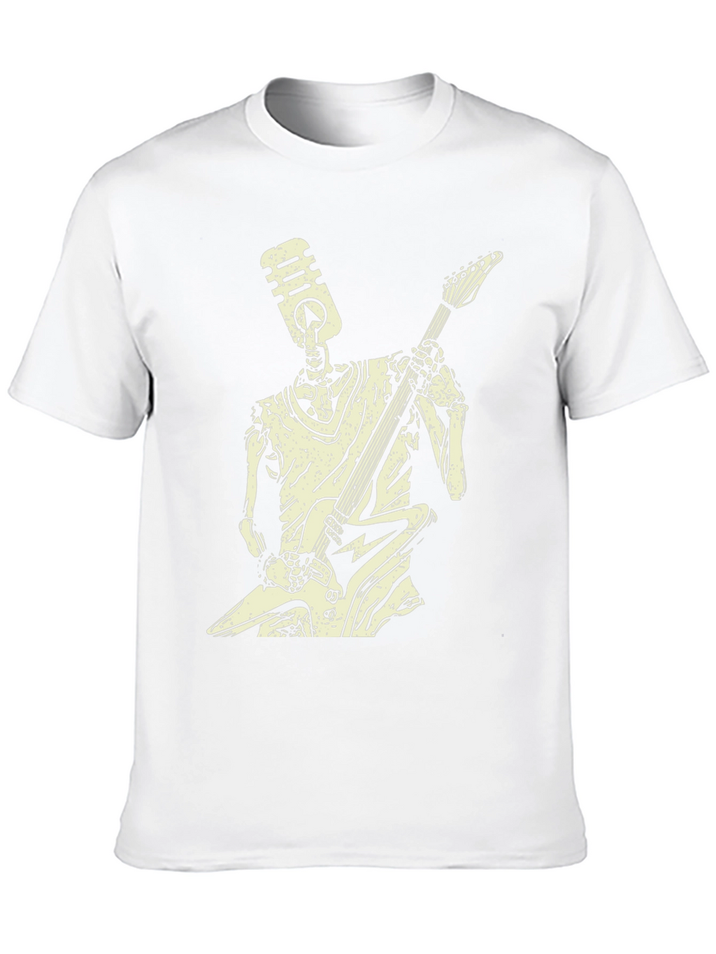 Rock On Skeleton T-Shirt - Black