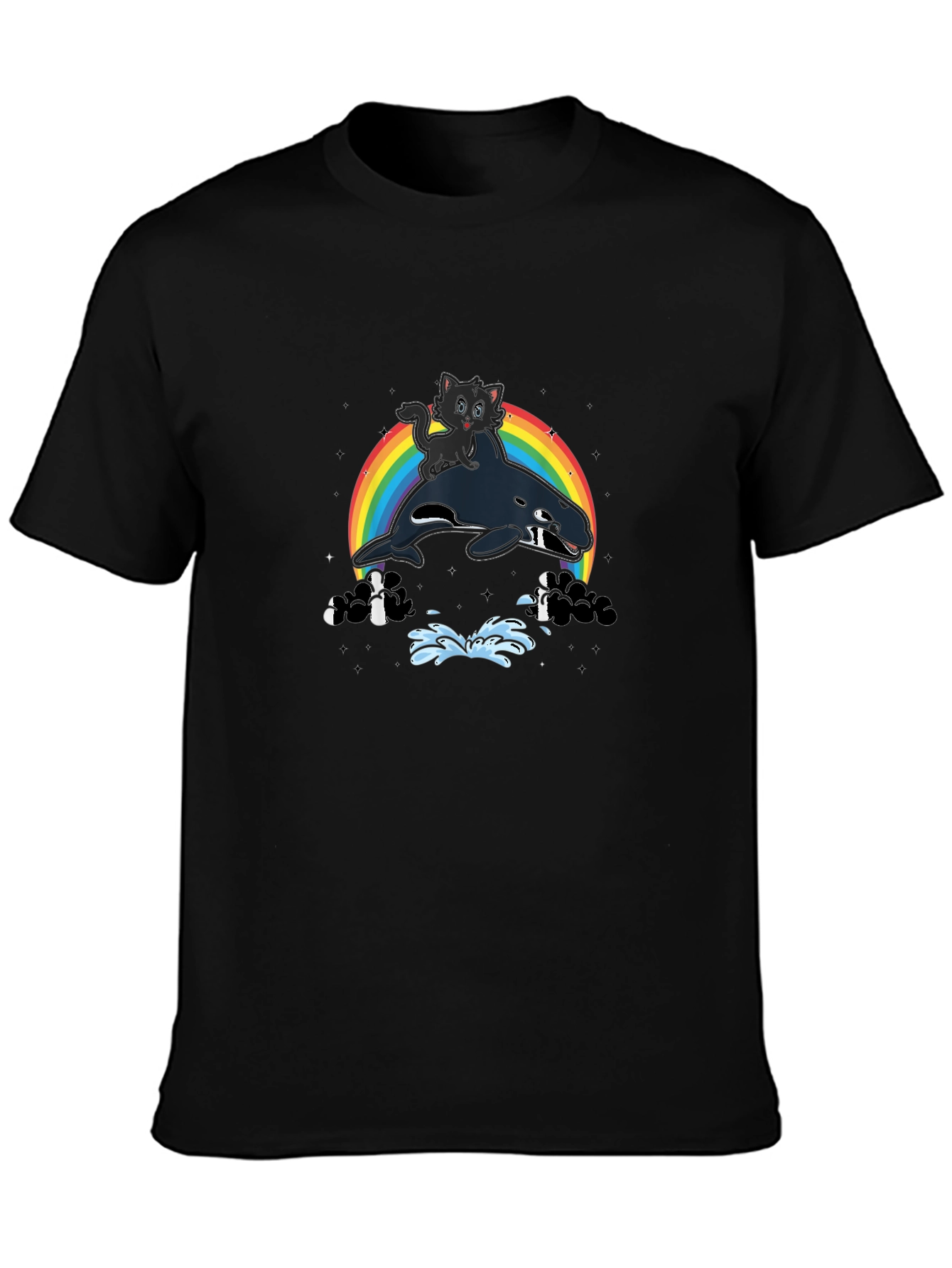 Orca Cat Rainbow T-Shirt