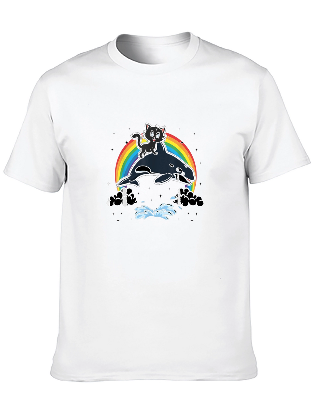 Orca Cat Rainbow T-Shirt