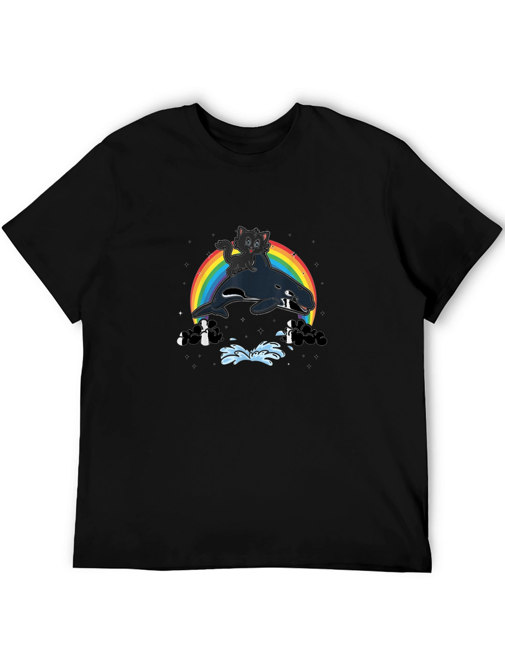 Orca Cat Rainbow T-Shirt
