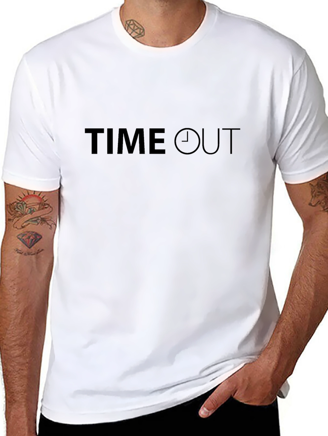 Time Out Graphic Tee - Unisex Black T-Shirt