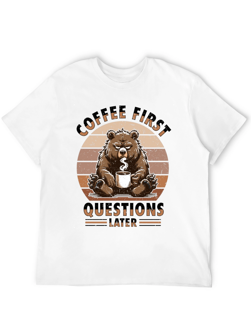 Coffee First Bear Graphic Tee