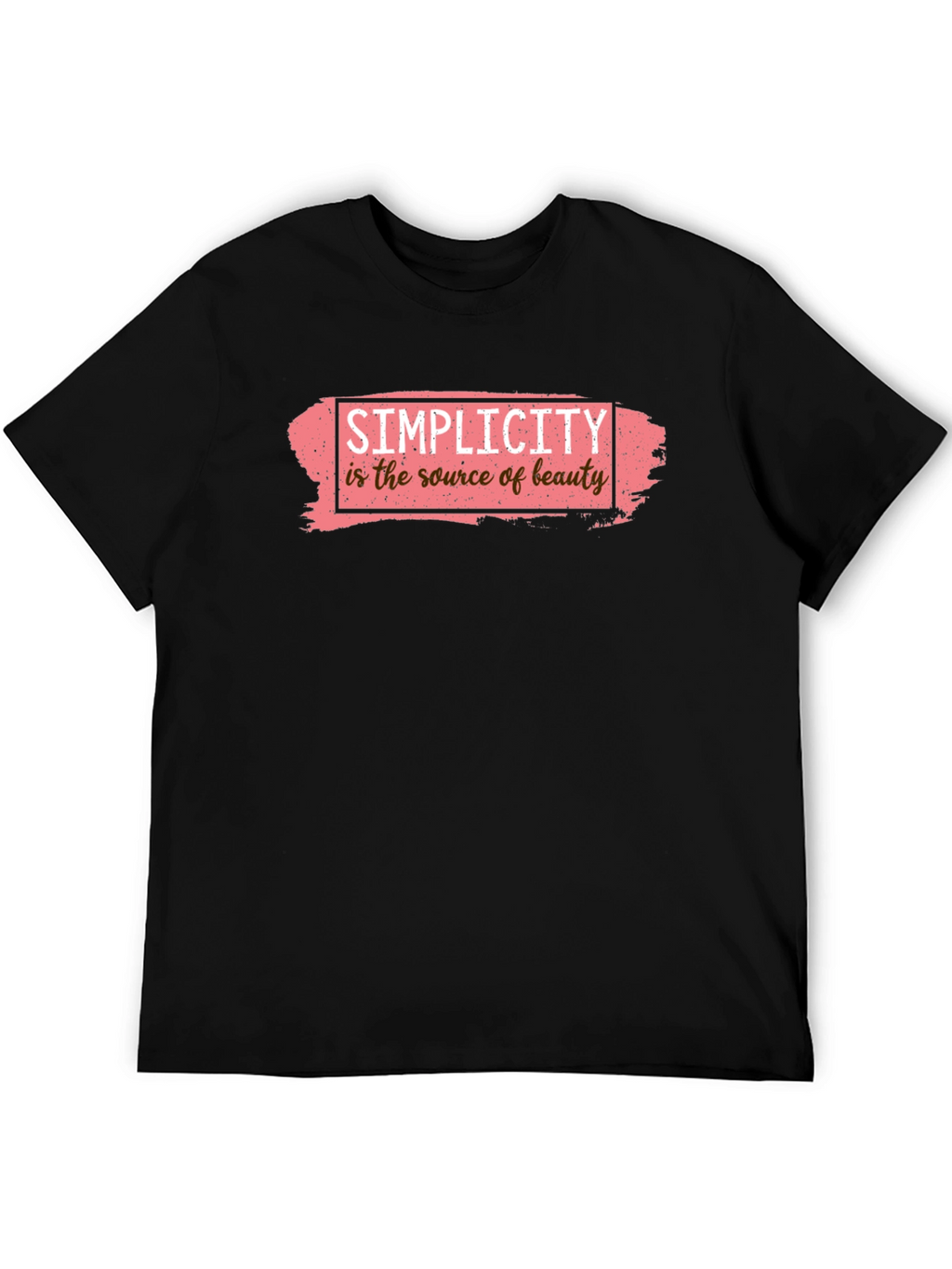 Simplicity Beauty Graphic Tee - Black