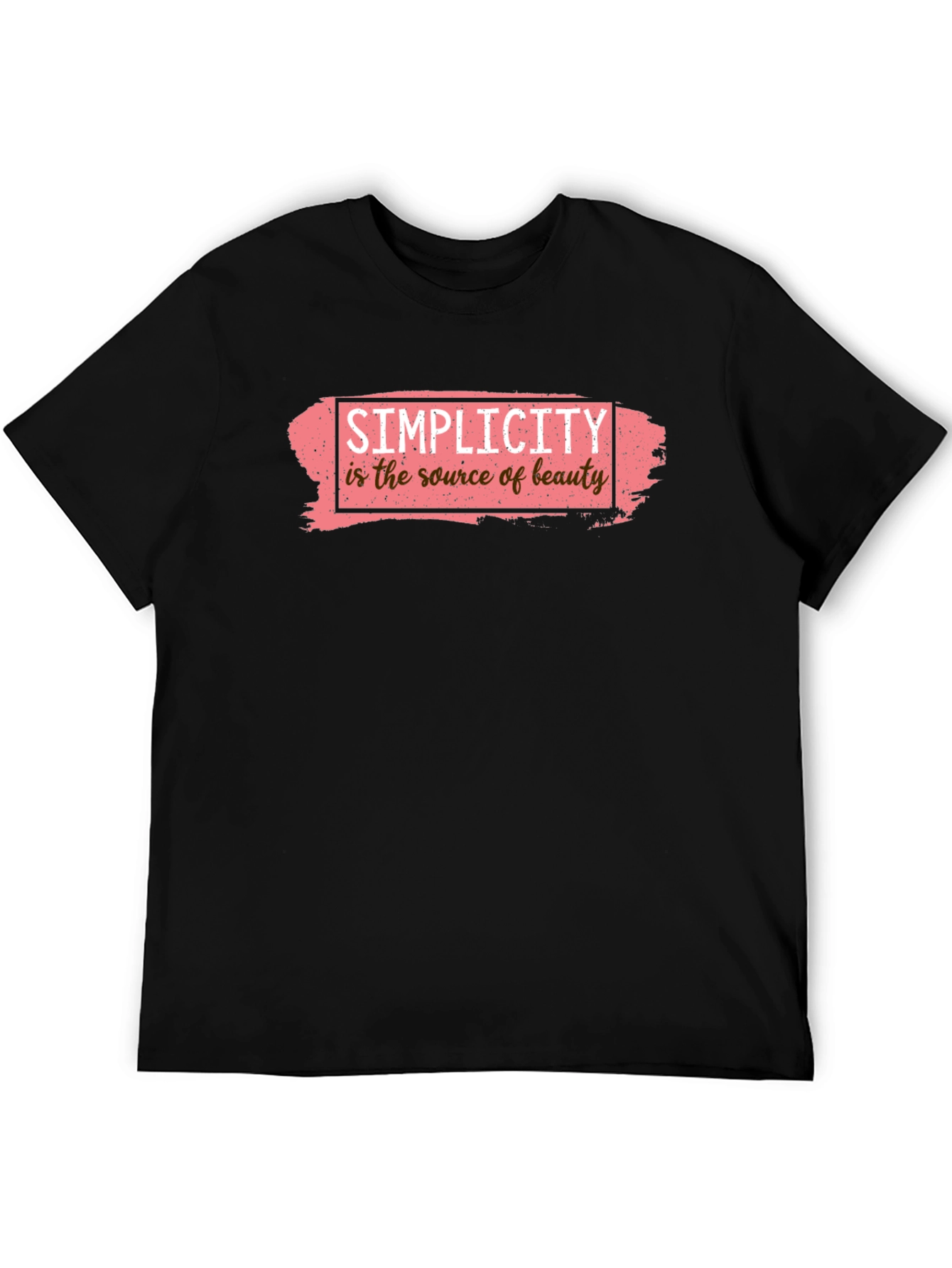 Simplicity Beauty Graphic Tee - Black