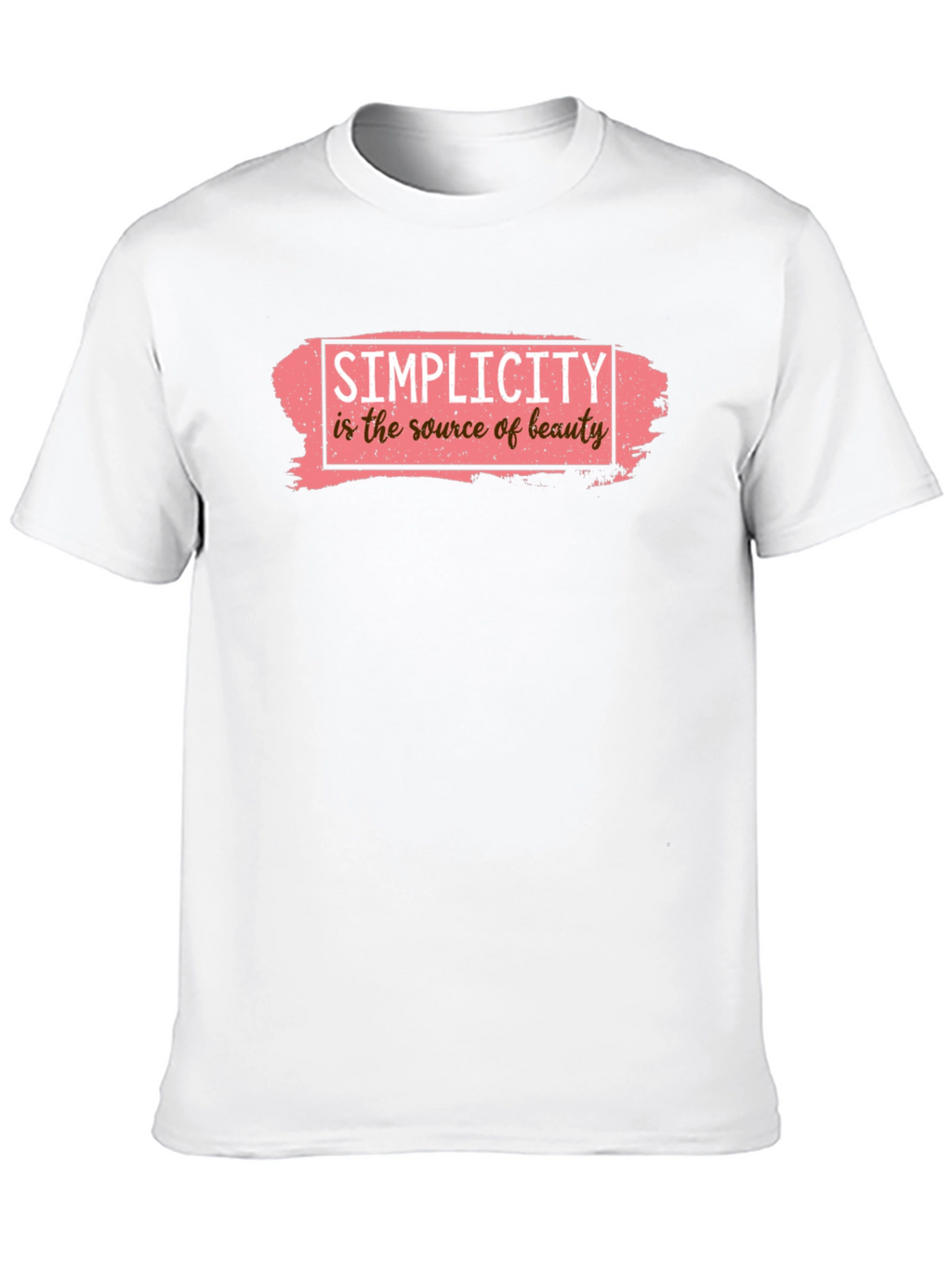 Simplicity Beauty Graphic Tee - Black