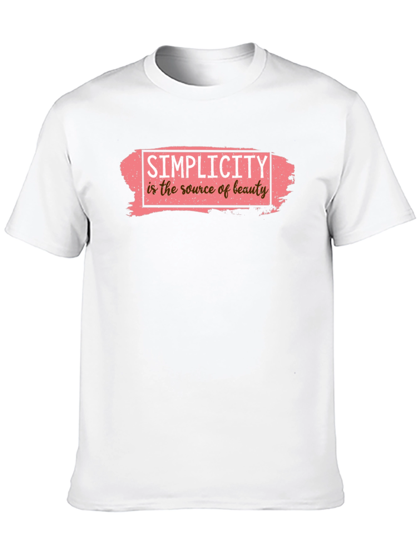 Simplicity Beauty Graphic Tee - Black