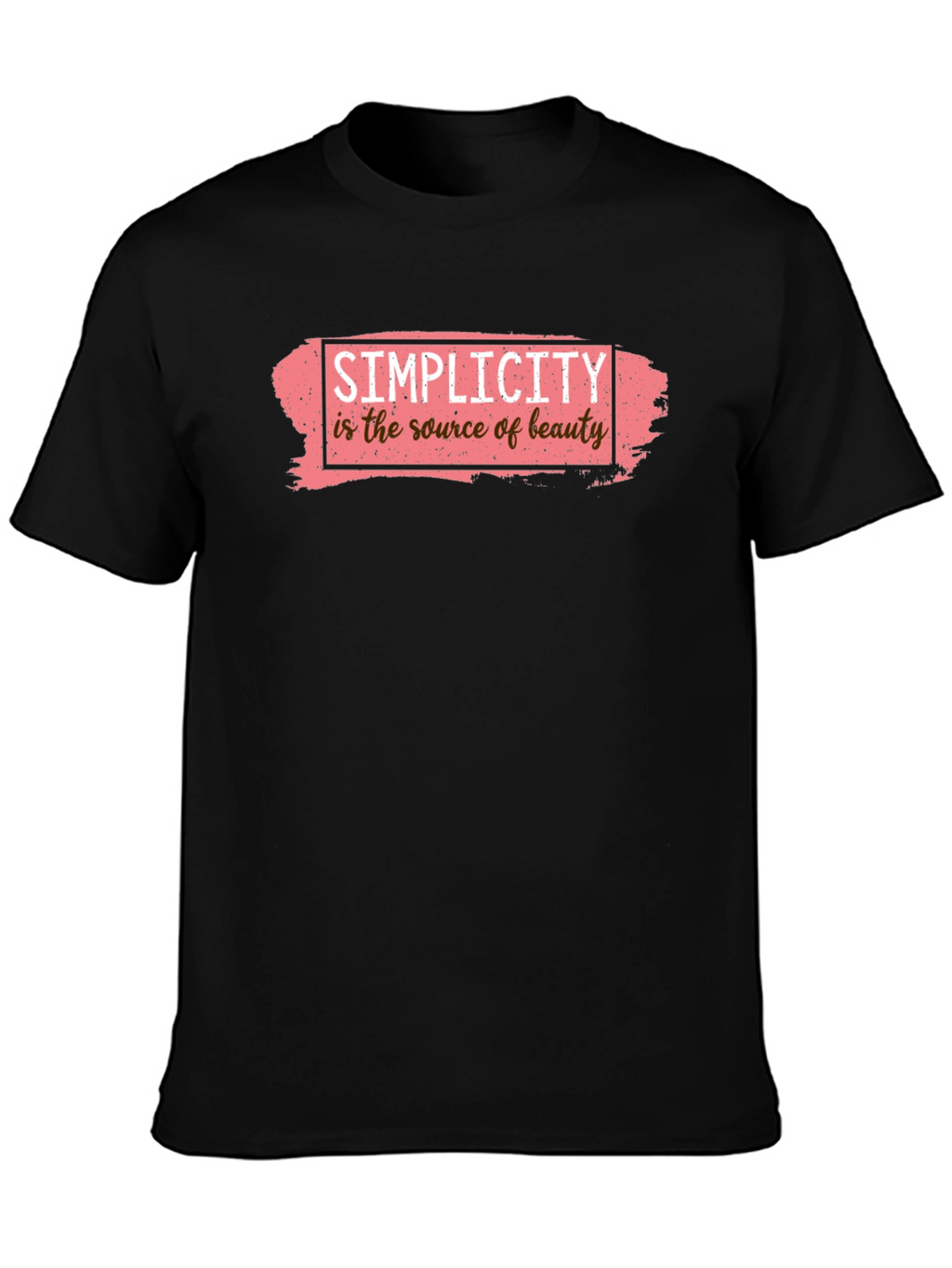 Simplicity Beauty Graphic Tee - Black