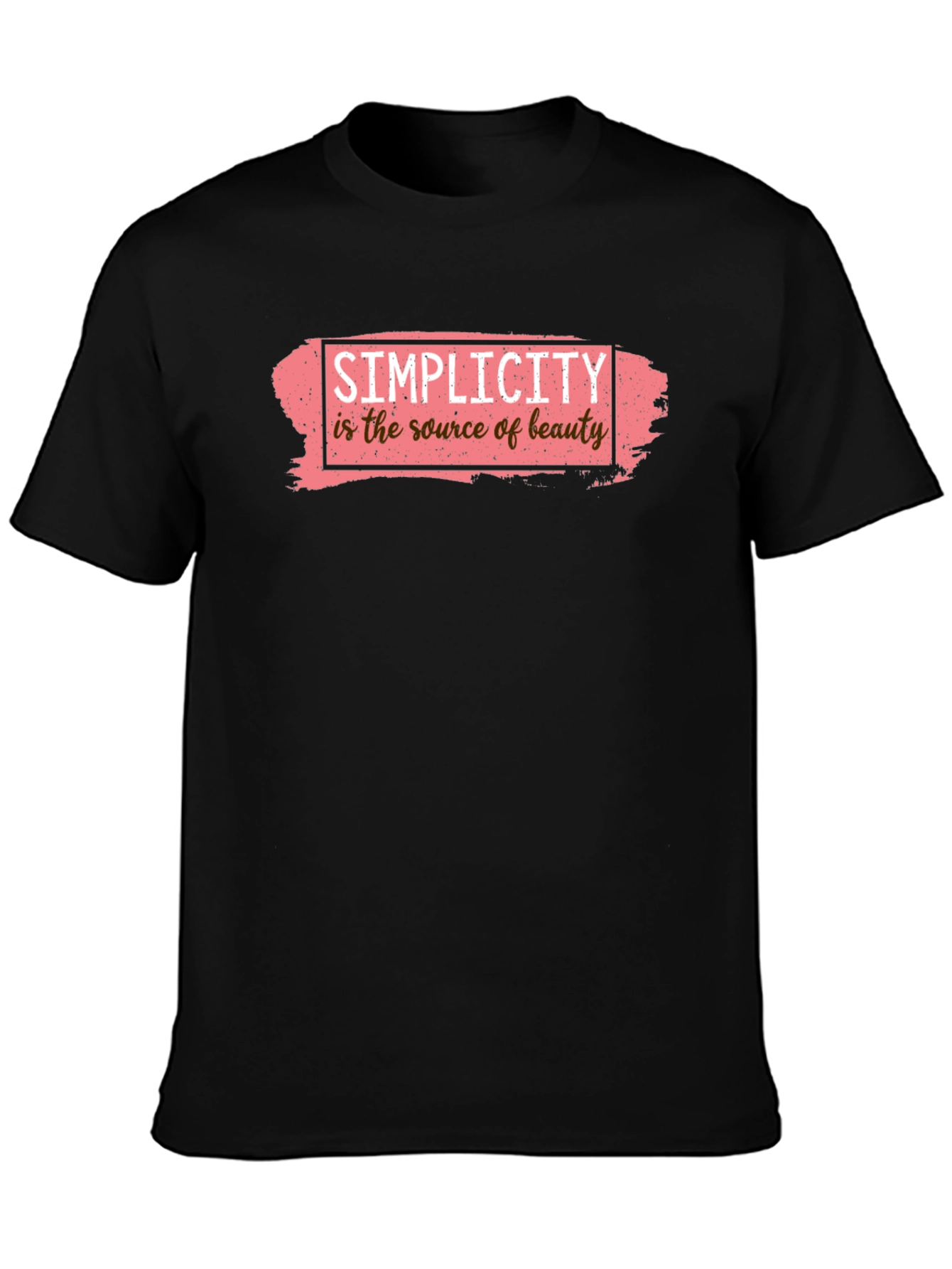 Simplicity Beauty Graphic Tee - Black