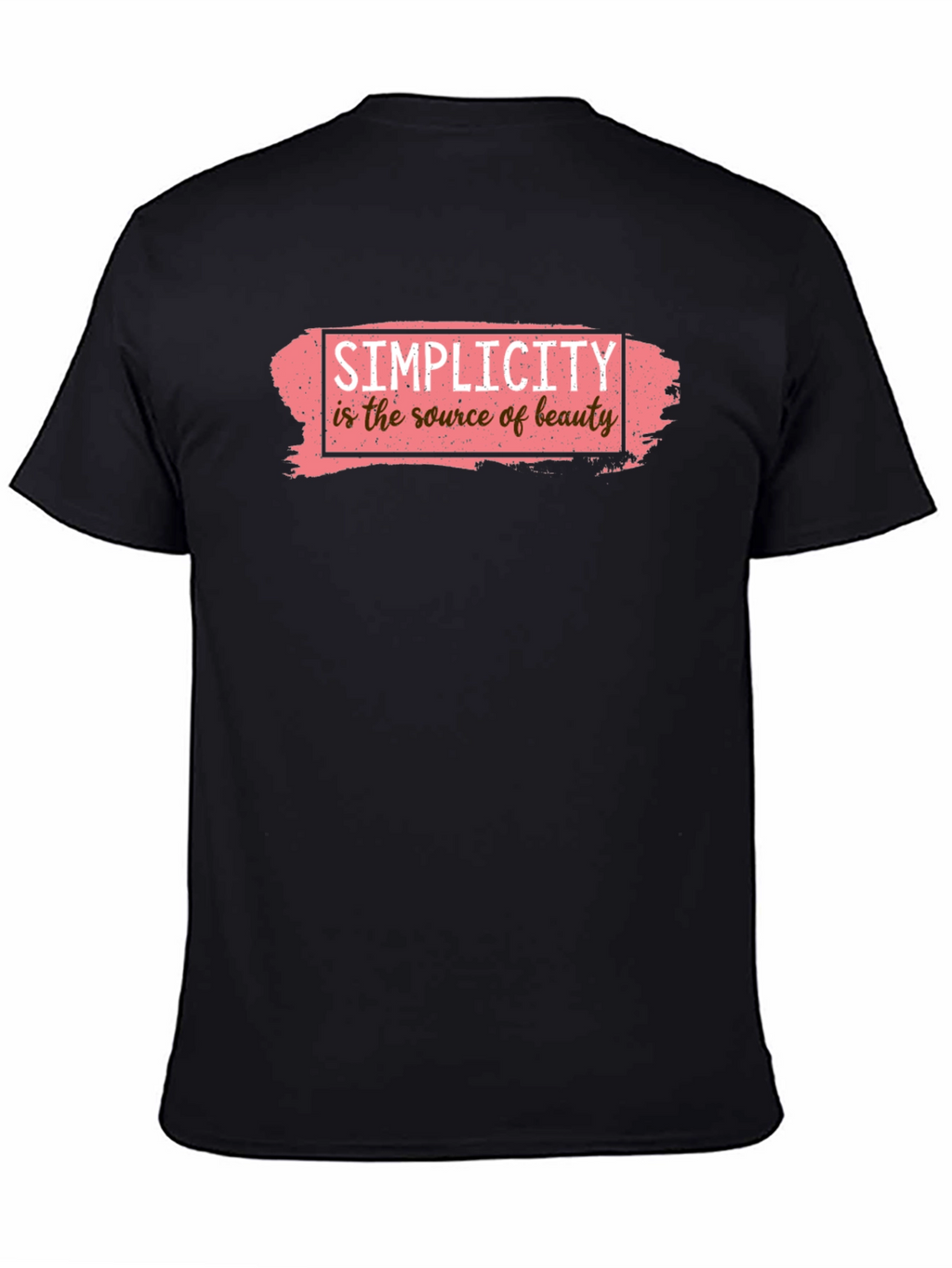 Simplicity Beauty Graphic Tee - Black