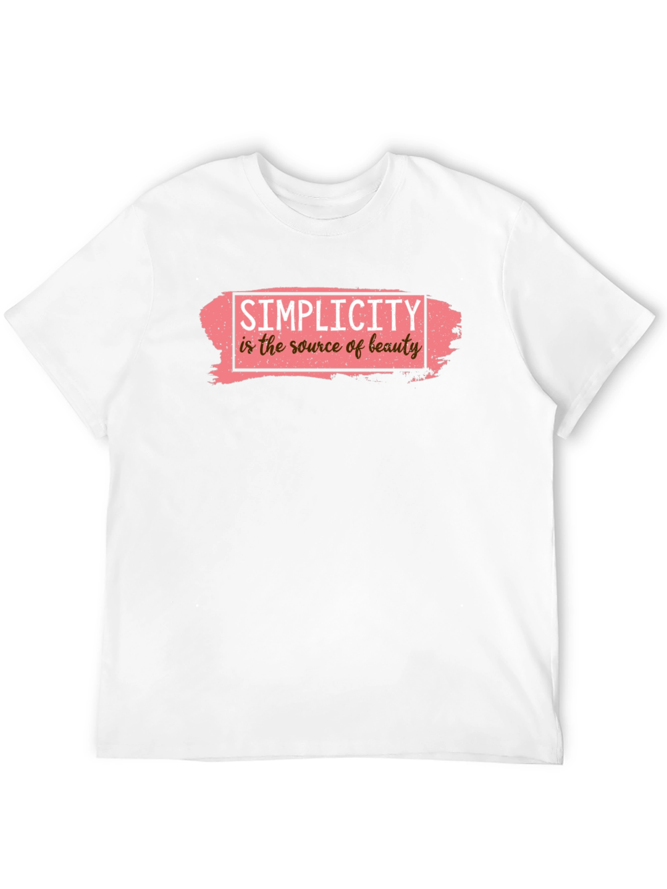 Simplicity Beauty Graphic Tee - Black