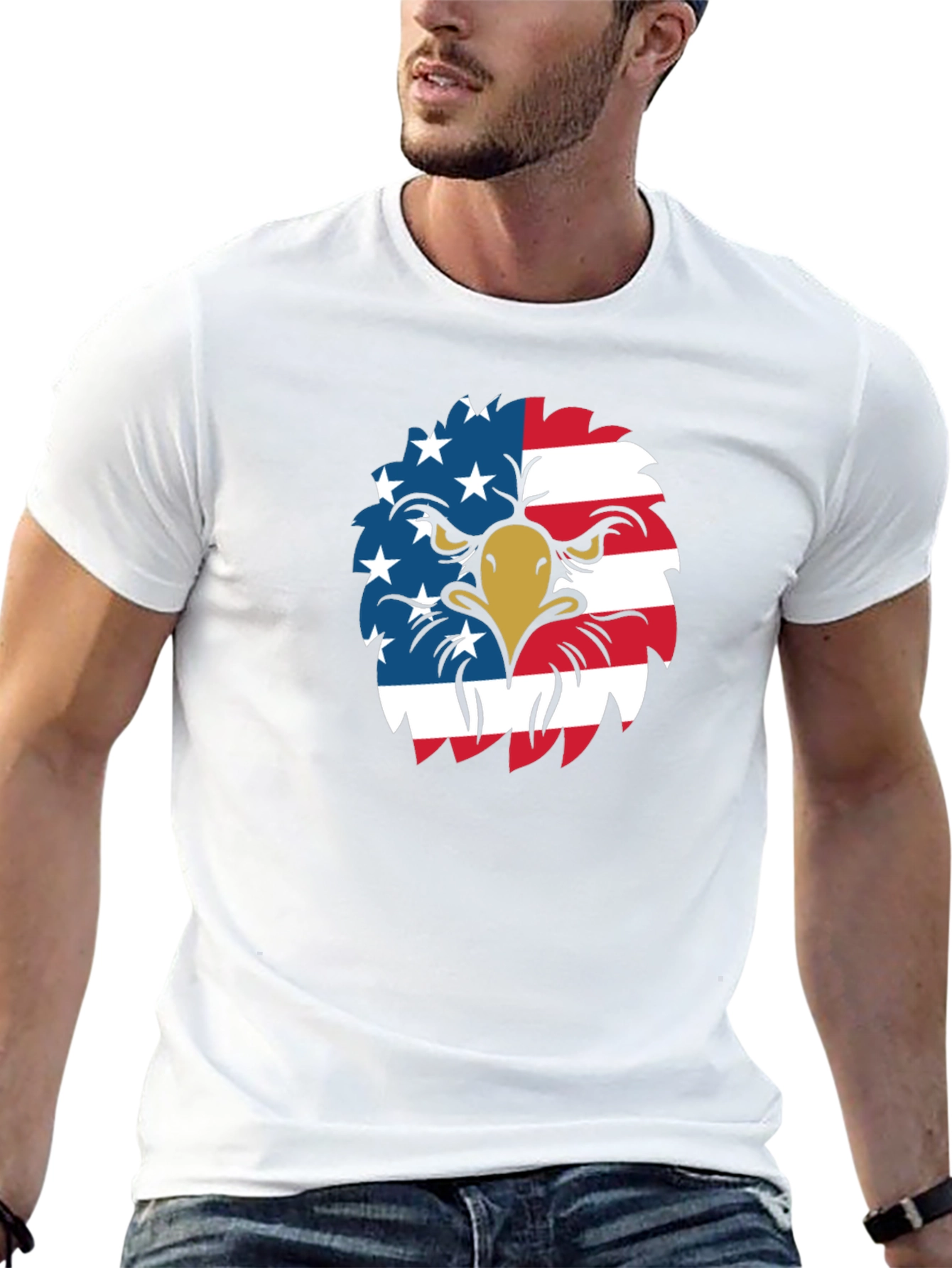 American Eagle Graphic Tee - Patriotic USA Pride