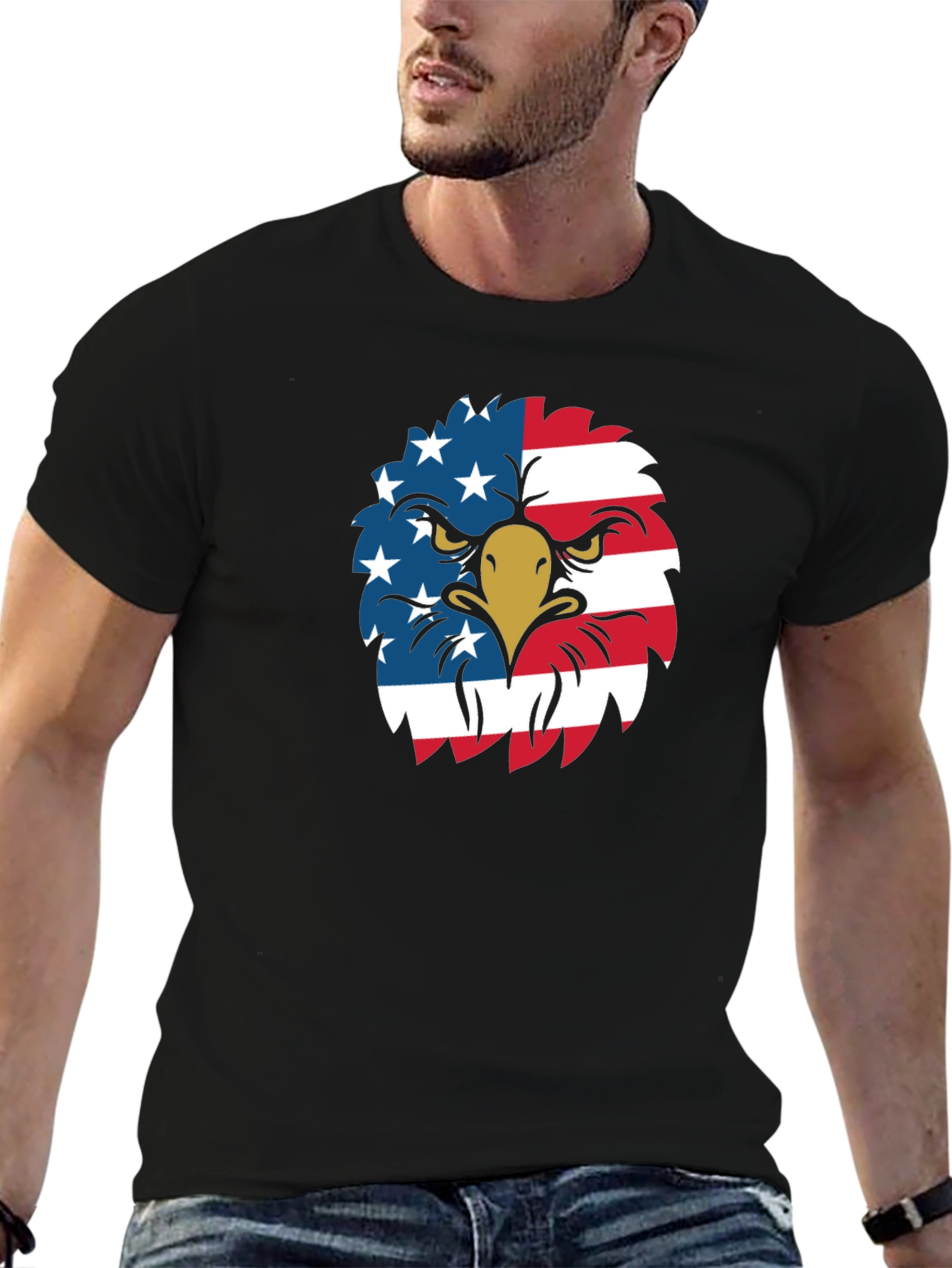 American Eagle Graphic Tee - Patriotic USA Pride