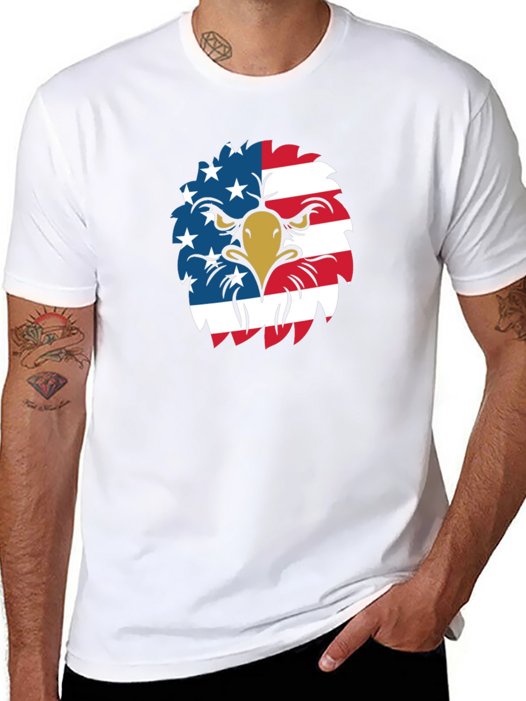 American Eagle Graphic Tee - Patriotic USA Pride