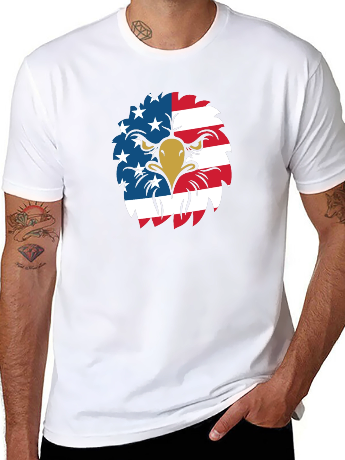 American Eagle Graphic Tee - Patriotic USA Pride