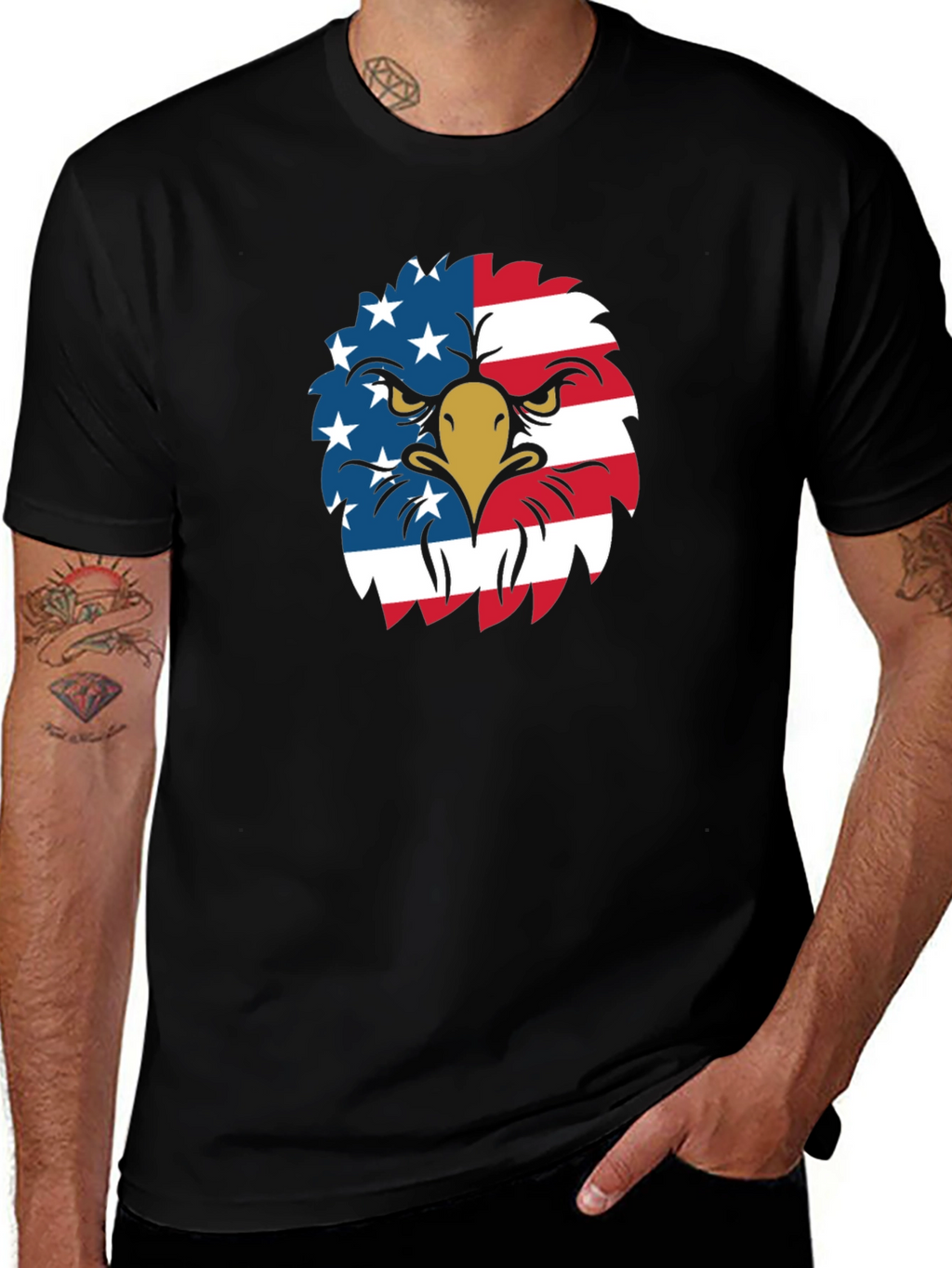 American Eagle Graphic Tee - Patriotic USA Pride