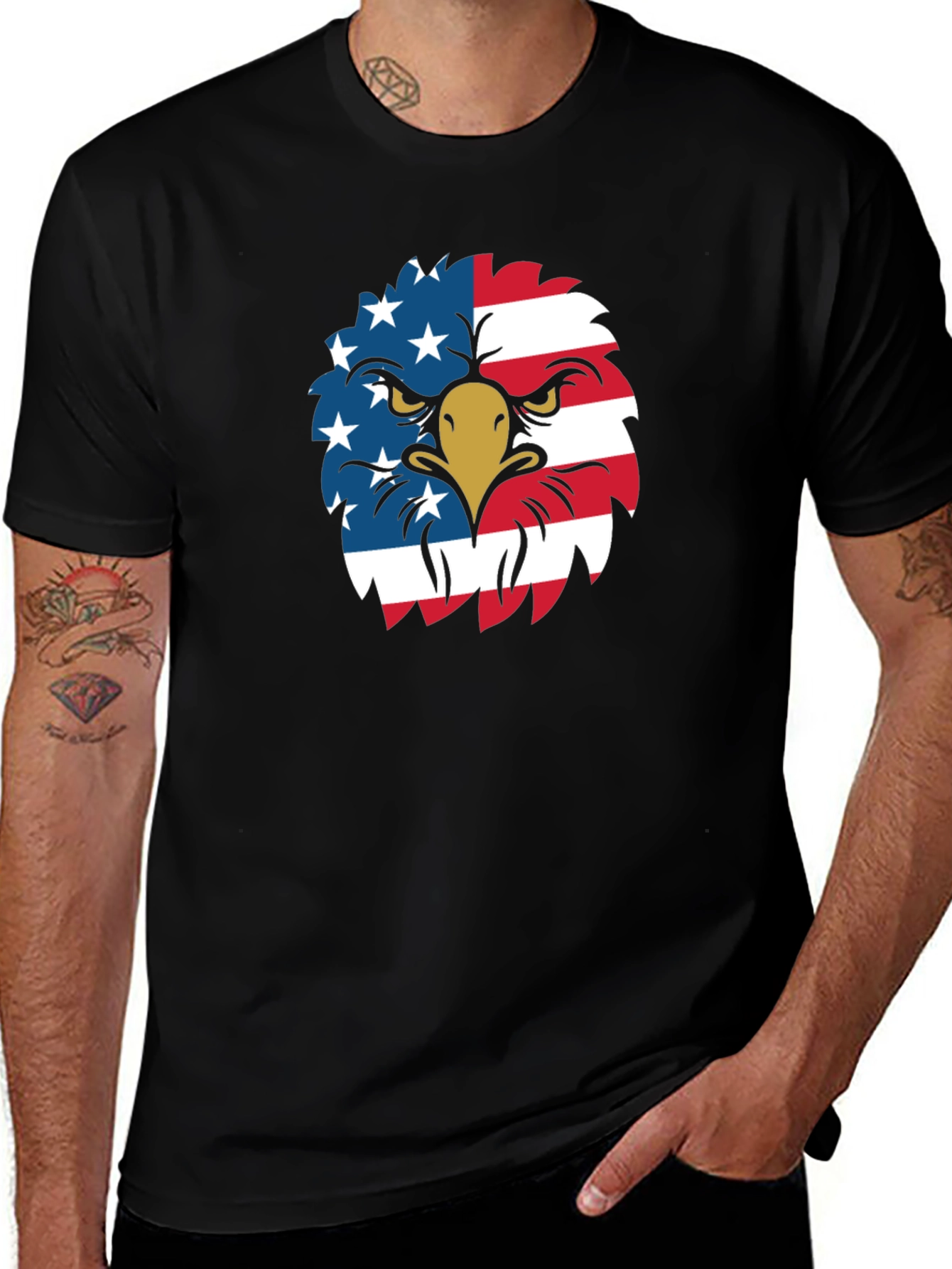 American Eagle Graphic Tee - Patriotic USA Pride
