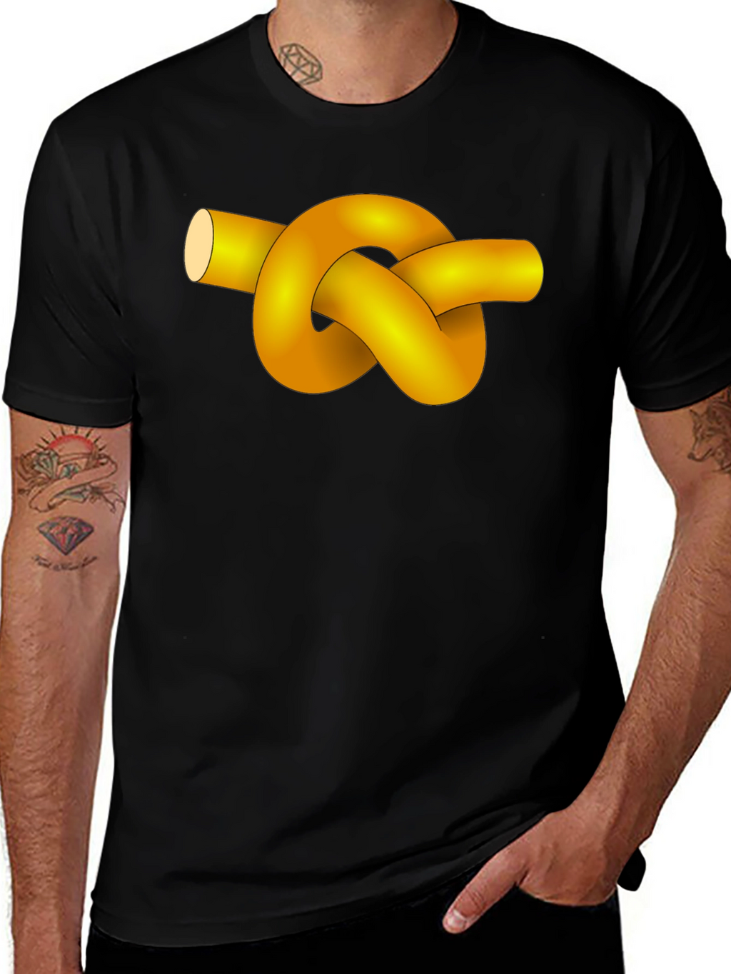 Knot Graphic Black T-Shirt