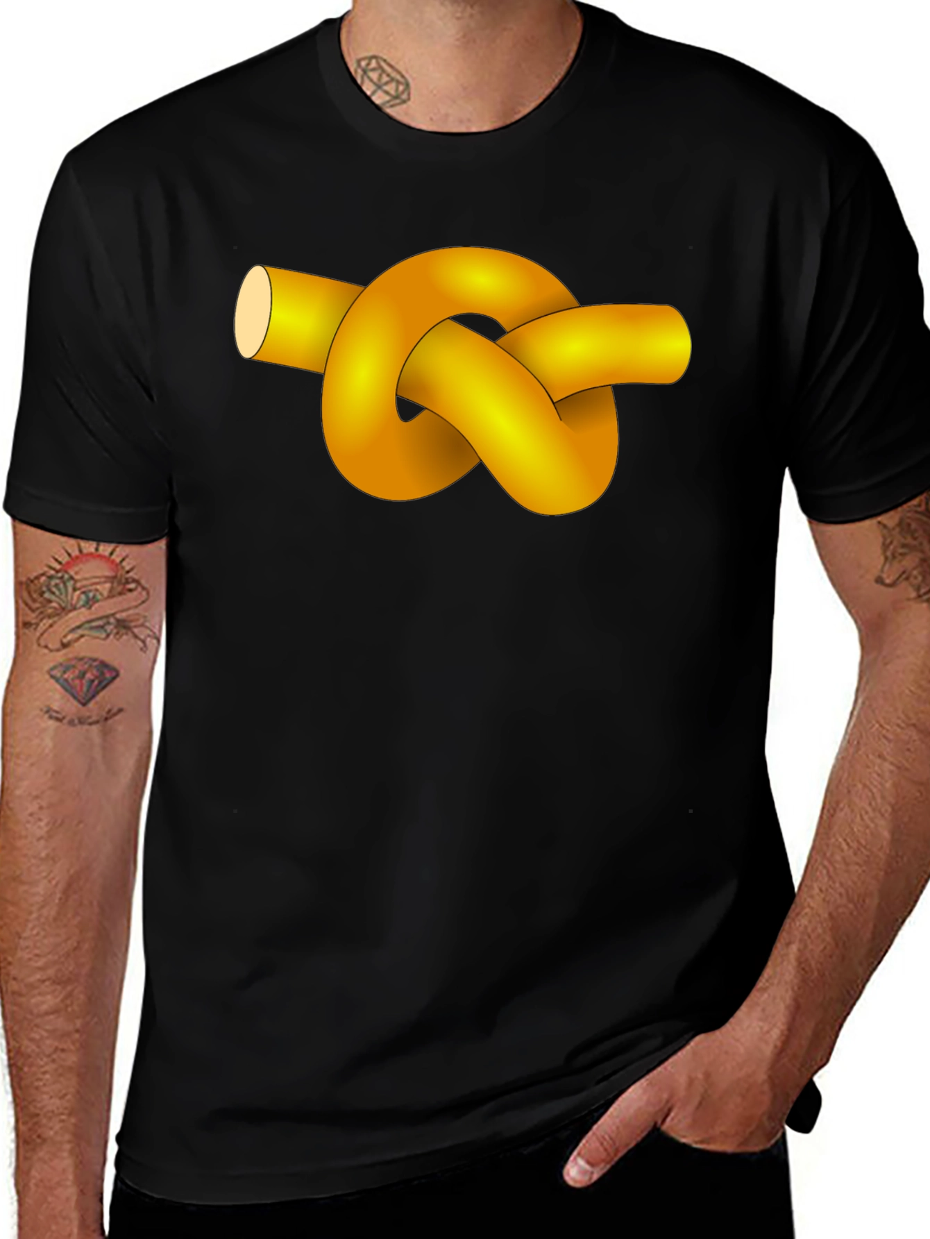 Knot Graphic Black T-Shirt