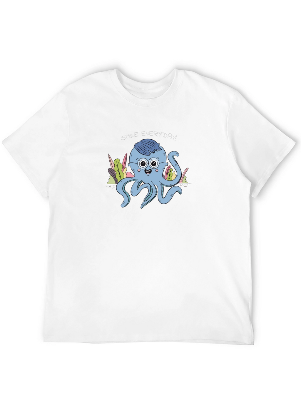 Smile Everyday Octopus Graphic Tee - Unisex