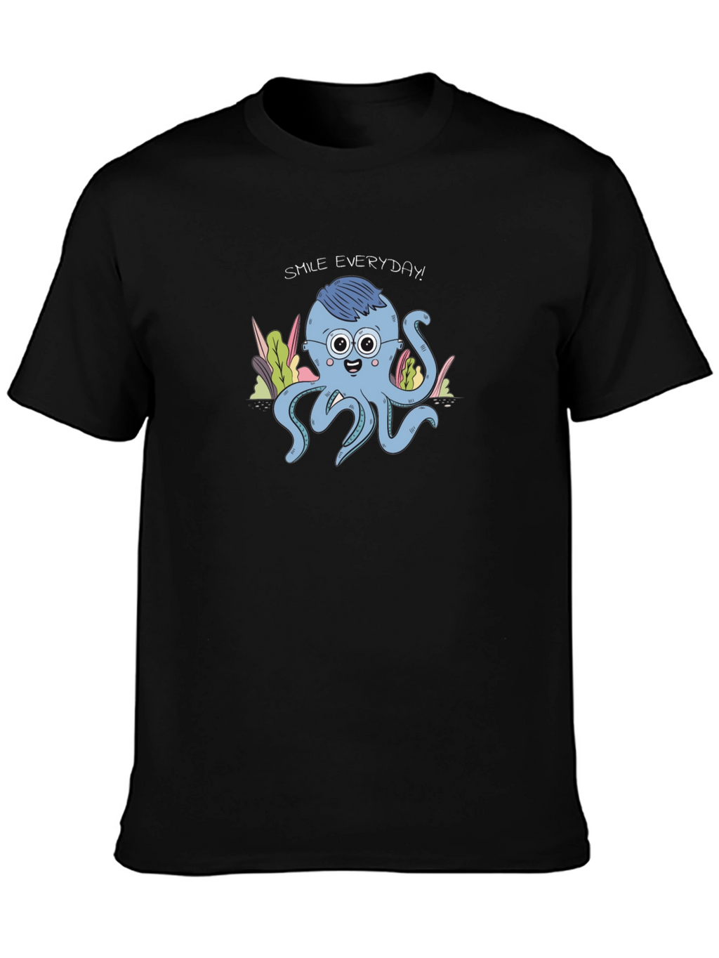 Smile Everyday Octopus Graphic Tee - Unisex