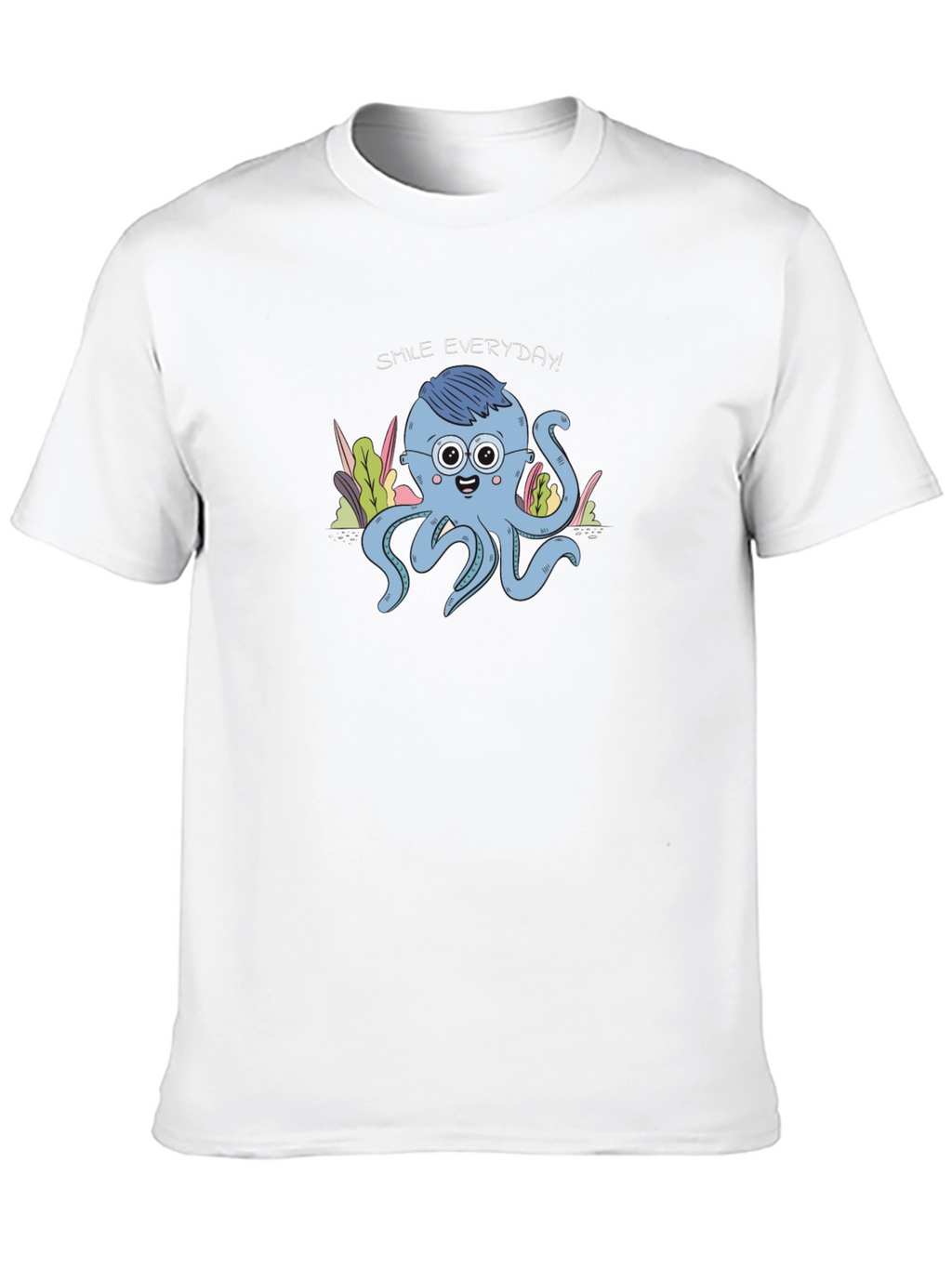 Smile Everyday Octopus Graphic Tee - Unisex