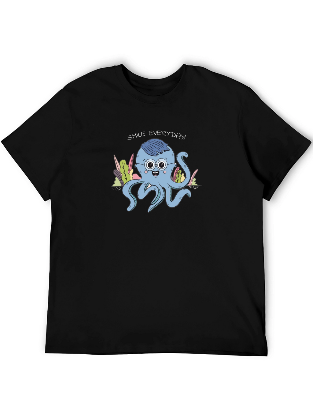 Smile Everyday Octopus Graphic Tee - Unisex