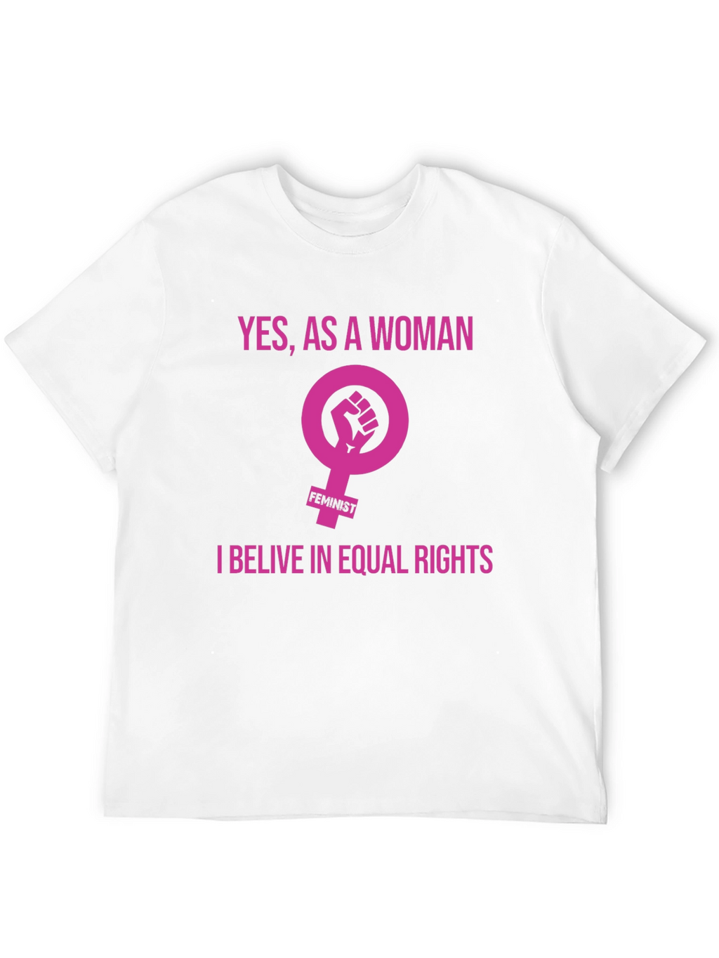 Feminist Equal Rights Graphic Tee - Black