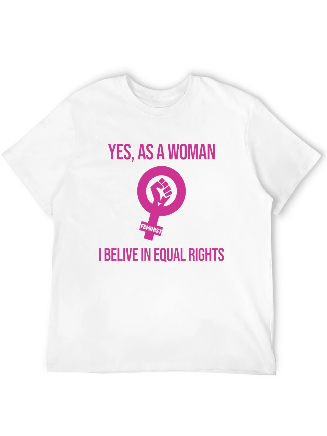 Feminist Equal Rights Graphic Tee - Black