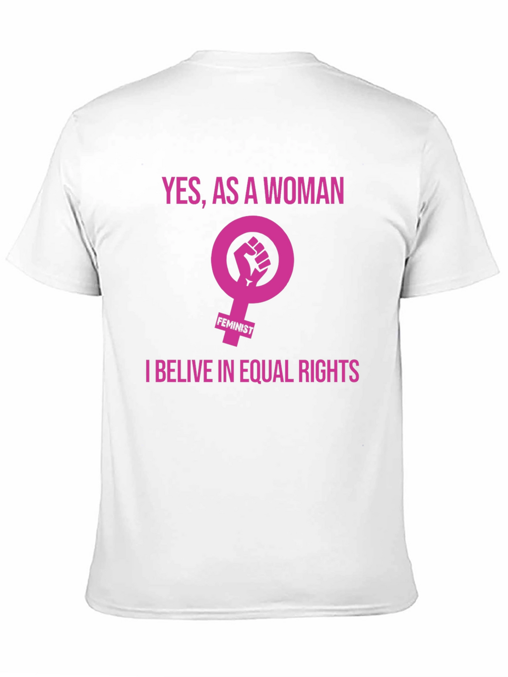 Feminist Equal Rights Graphic Tee - Black