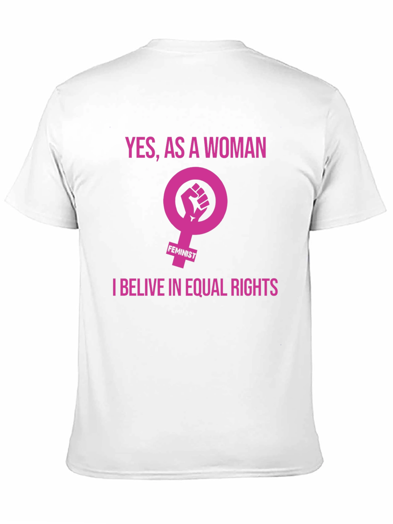 Feminist Equal Rights Graphic Tee - Black