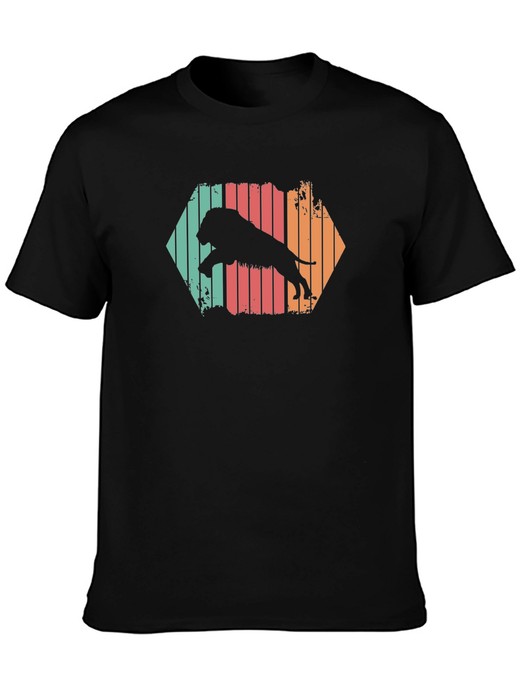 Retro Lion Graphic T-Shirt