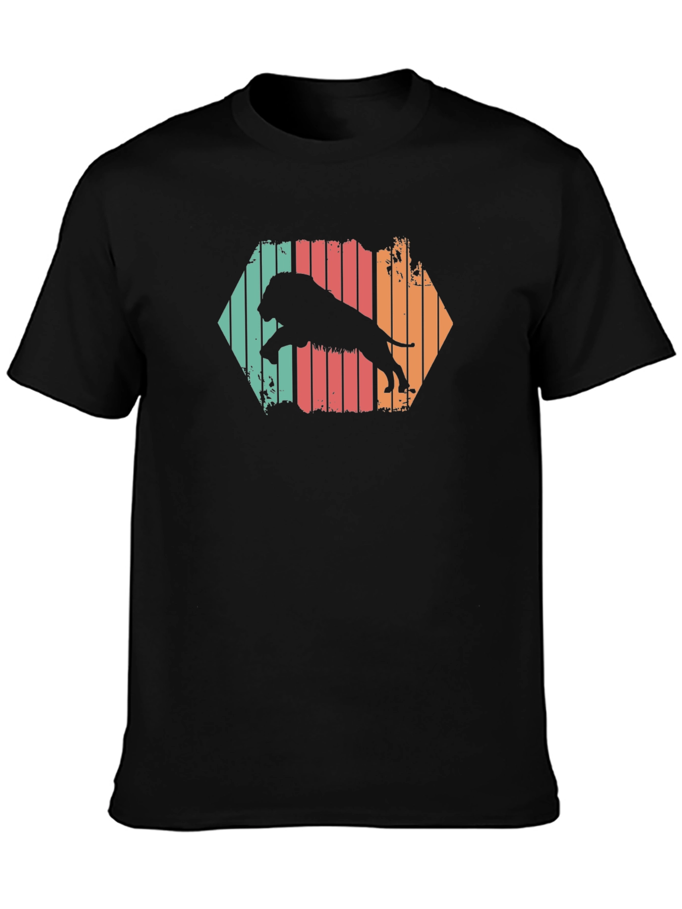Retro Lion Graphic T-Shirt